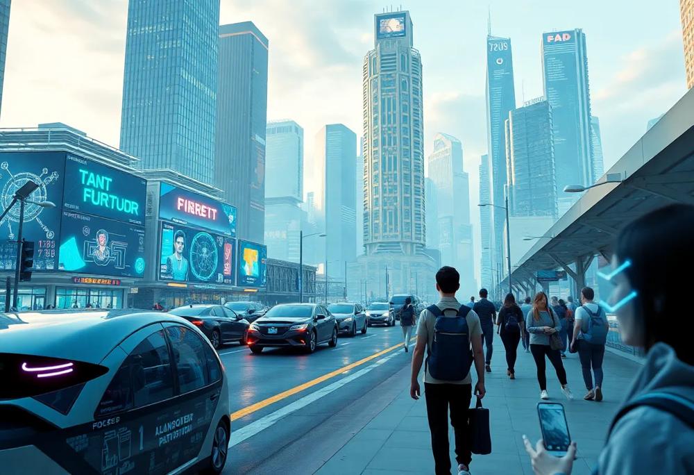 futuristic cityscape